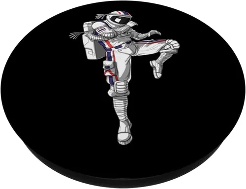 Miniatura 2 de Astronauta Muay Thai Boxeo Karate Kickboxing Artes Marciales PopSockets PopGrip: Agarre intercambiable para teléfonos y tabletas
