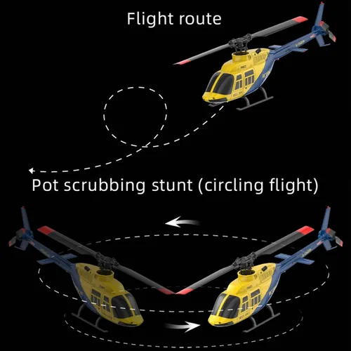 Miniatura 8 de RC ERA A60 Helicóptero - Helicópteros de control remoto para adultos, 1/42 Sacle 2.4G 4CH Gyro Stabilized Aircraft con retención de altitud y flujo