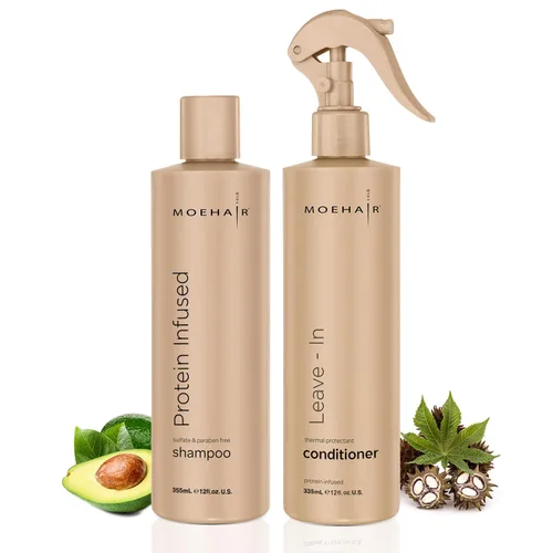 Miniatura 10 de MOEHAIR Color Alive - Juego de champú y acondicionador – 12 onzas líquidas Aumenta la vibrancia, el brillo y la textura Color de cabello a