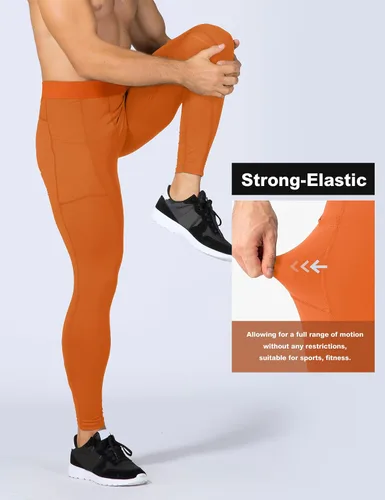 Miniatura 85 de SPVISE Pantalones de compresión para hombre, leggings para deportes, gimnasio, mallas atléticas frescas y secas, capa base para correr, fútbol