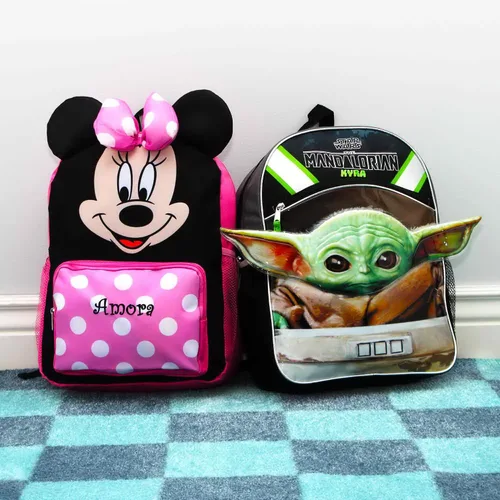 Miniatura 4 de DIBSIES Mochila de personajes con licencia personalizada 16 pulgadas Minnie Mouse Mochila