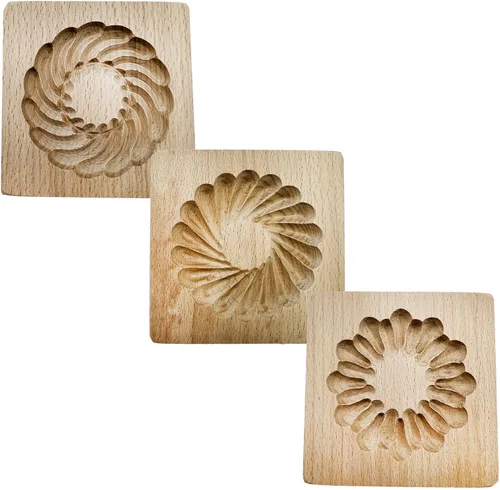 Miniatura 18 de Molde de Galletas de Madera, Molde de Horneado 3D, Herramienta de Decoración de Gravura para Artesanía, Adecuado para Halloween, Acción de Gracias