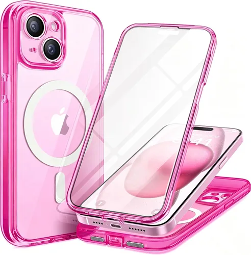 Miniatura 29 de TIESZEN Funda para iPhone 15, compatible con MagSafe, protector de pantalla de privacidad integrado y protección de cámara, antiespía, cuerpo