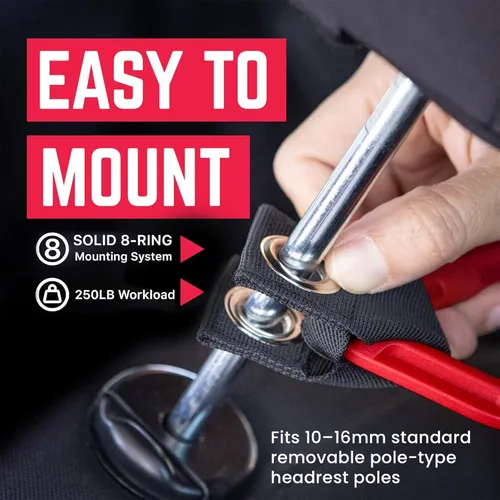 Miniatura 4 de GP BackGrip PRO - Empuñadura para reposacabezas de pasajeros de automóvil para camión y automóvil Wrangler JL JT JK para todoterreno, niños y Rojo