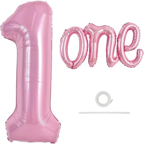 Miniatura 7 de TONIFUL Globos con Letras para Niña - Globos de Papel de Aluminio Rosa de 16 Pulgadas, Pancarta para Baby Shower de Niña, para Fiesta de Revelación