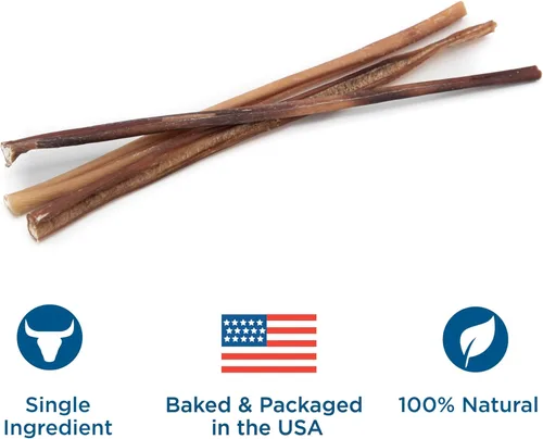 Miniatura 3 de Best Bully Sticks Palitos finos de 6 pulgadas, 24 unidades (paquete de 1), naturales, fáciles de digeribles, 100% alimentados con pasto, sin granos