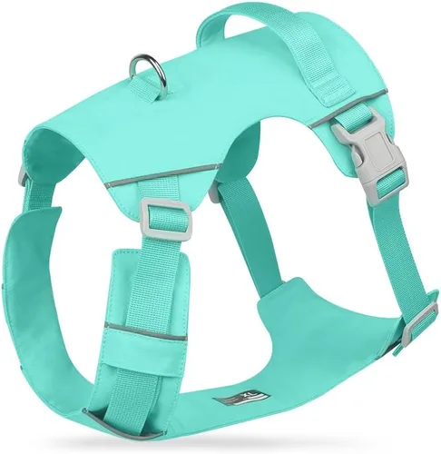 Miniatura 12 de Mile High Life Arnés sin tirones para perro, con rayas reflectantes, ajustable, fácil de poner, arnés ligero para perros pequeños, medianos