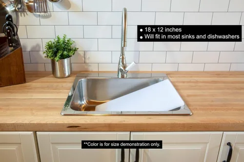 Miniatura 7 de Tabla de cortar profesional libre de BPA, hecha de plástico de polietileno de alta densidad para restaurantes, apta para lavavajillas, Verde
