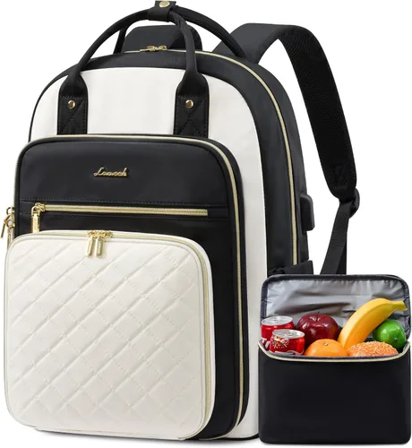 Miniatura 13 de LOVEVOOK Mochila para computadora portátil para mujer, mochila para trabajo de viaje, bolsa de computadora para enfermera, profesora, bolsa