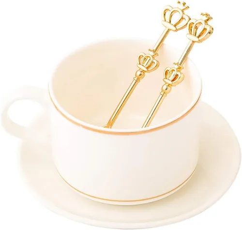 Miniatura 2 de ABOOFAN 8 cucharas de acero inoxidable de 7.87 pulgadas para baby shower, postre, café, azúcar, helado, condimento, cocina