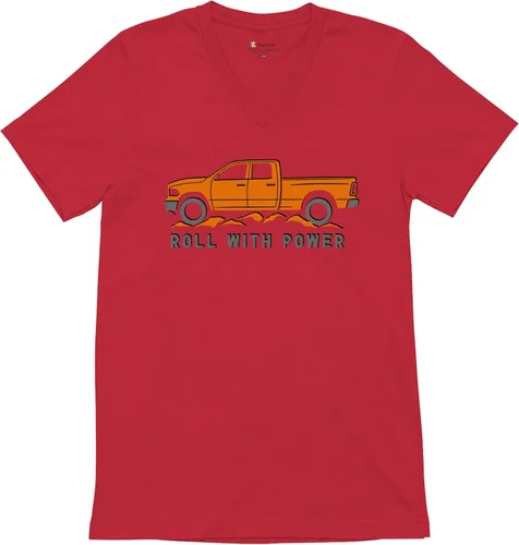 Miniatura 34 de Tee Hunt Camisetas gráficas y camisetas sin mangas para hombre Roll with Power Pickup Truck