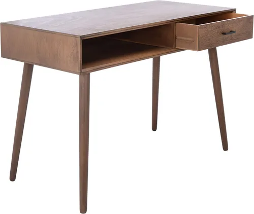 Safavieh Home Collection - Escritorio Remy marrón con 1 cajón, para oficina, sala de estar, dormitorio, estudio, vestíbulo