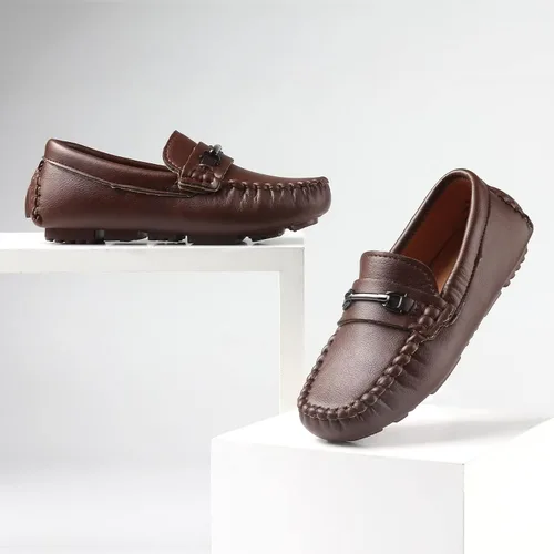 Miniatura 5 de Samilor Boys Dress Shoes Toddler Dress Shoes Boys Loafers Casual Penny Loafer Moccasin Dress Driver Shoes for Boys (ToddlerLittle Kid)