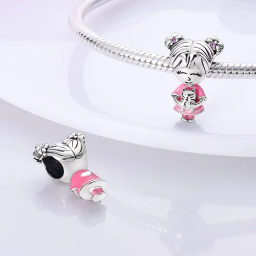 Miniatura 3 de Hapour Abalorios de plata de ley 925 para pulseras de dije, collar, joyería, colgante, abalorios, abalorios para mujeres y madres