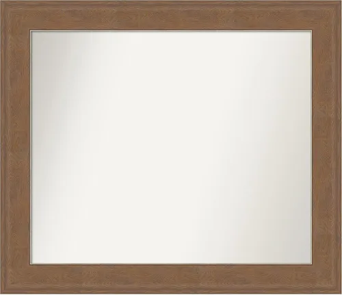 Miniatura 120 de Amanti Art Espejo de baño marrón para sobre el fregadero, 25 x 25 pulgadas, hecho a medida, espejo de tocador cuadrado marrón medio, marco de madera