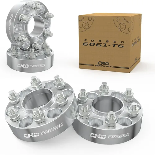 Miniatura 10 de 2 espaciadores de rueda centrados de 1.969 in (2 pulgadas) forjados 6x139.7 (6x5.5) – Compatible con Tacoma 1995–2023, 4Runner 1984–2023, Tundra