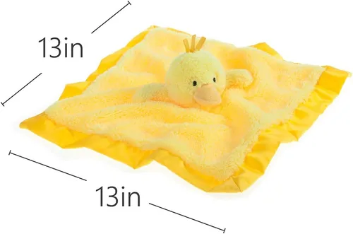 Miniatura 5 de Apricot Lamb Manta de seguridad de pato con diseño de animales de peluche, manta de personaje para guardería, de lujo, para acurrucarse, para bebé
