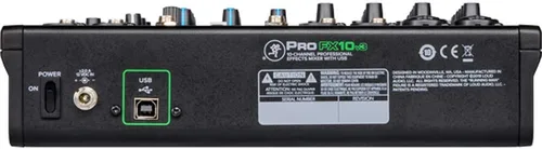 Miniatura 6 de Mackie PROFX10V3 Mezclador de efectos profesionales de 10 canales con paquete USB con auriculares Tascam cerrados Pro y estuche rígido Deco Gear