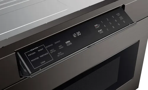 Miniatura 13 de SHARP SMD2470AH Horno de microondas con cajón, 24 pulgadas, 1.2 pies cúbicos, 950 vatios, panel de control oculto con pantalla LCD digital, acero
