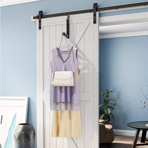 Miniatura 7 de ZMBESUP Perchero Plegable para Colgar Sobre la Puerta para Secar Ropa, Perchero Plegable para Colgar Abrigos para Cuarto de Lavandería