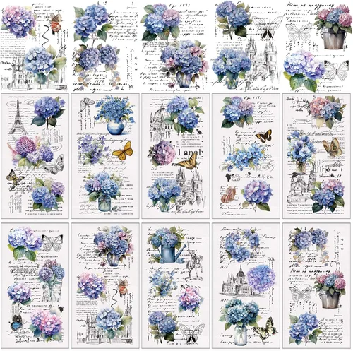 Miniatura 11 de Whaline 10 hojas patrióticas de transferencia para manualidades, 4 de julio, calcomanías de transferencia para muebles en colores pastel para 250