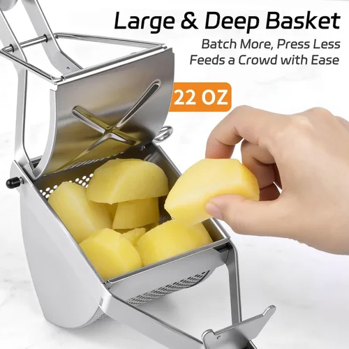 Miniatura 3 de SPEENSUN Potato Ricer, Heavy Duty Stainless Steel Potato Masher for Fluffy Mashed potatoes & Baby Food Dishwasher Safe, Easy Clean Ricer for