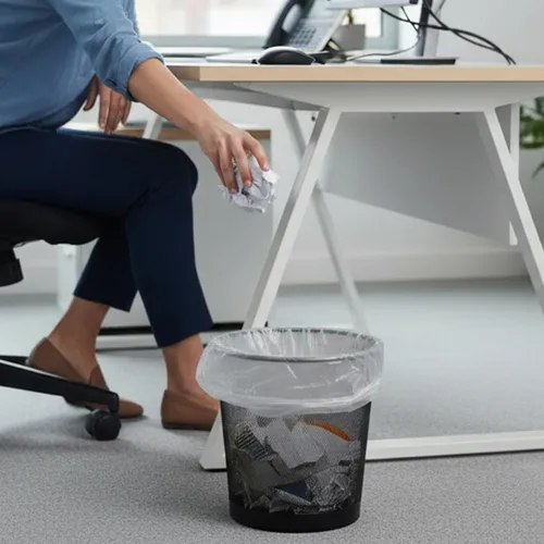 Miniatura 2 de TYPLASTICS Bolsas de basura al por mayor de 1000 bolsas de basura de alta densidad en rollo perforado de 10 a 15 galones de 24 x 33 pulgadas