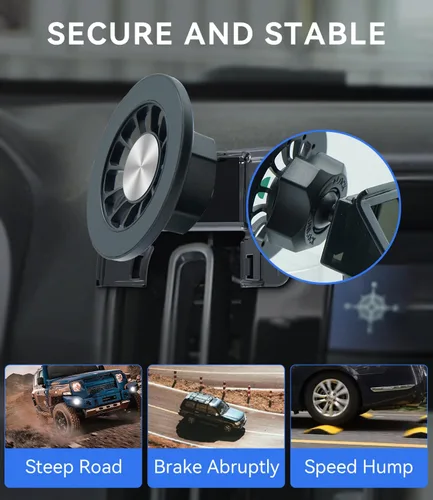 Miniatura 6 de BEHAVE Soporte de teléfono de coche para Volvo XC40 2019-2023, soporte de teléfono ajustable para XC40, compatible con iPhone, teléfonos Android