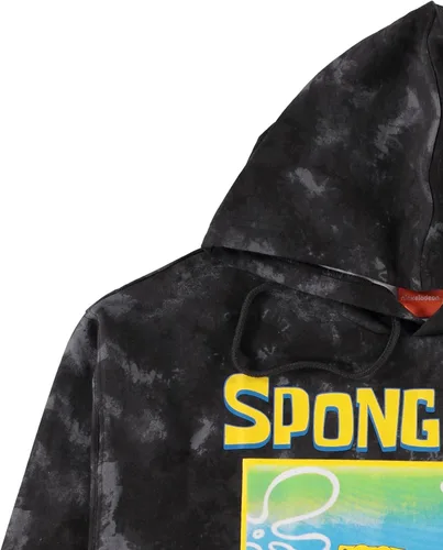 Miniatura 3 de Nickelodeon Sudadera clásica con capucha de Bob Esponja para hombre, diseño de Bob Esponja, Patrick & Krusty Krab Tie Dye