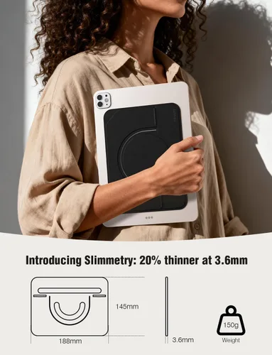 Miniatura 2 de Nillkin Soporte adhesivo delgado para iPad, soporte multiángulo para tablet con parte trasera magnética para iPad/Galaxy Tab y todas las tabletas