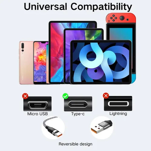 Miniatura 7 de Cable USB C de 20 pies, cable de carga rápida USB A a USB C 3A, cable de carga tipo C extralargo compatible con iPhone 15/15 Plus/15 Pro/15 Pro Max
