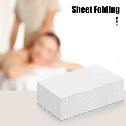 Miniatura 6 de 30 sábanas desechables para mesa de masaje, sábanas de 31 x 79 pulgadas, fundas desechables para cama de spa, mantel de masaje no tejido, Blanco