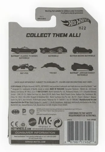 Miniatura 2 de Hot Wheels, 2015 Batman, Batman: Arkham Knight Videojuego Batmobile Vehículo fundido a presión exclusivo #6/6