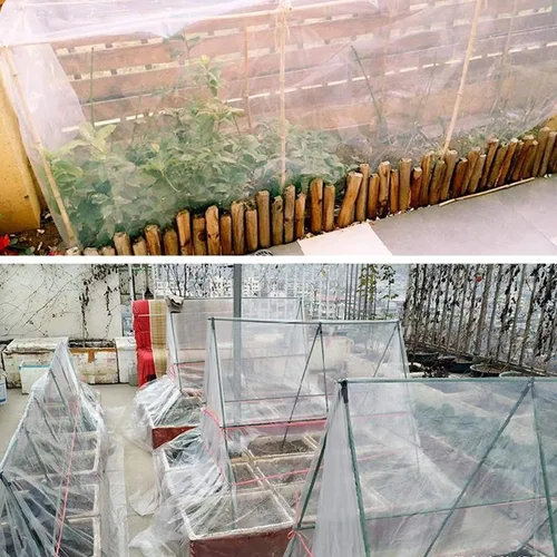 Miniatura 4 de 5 hojas de paños de plástico, cubierta de plástico para pintura de plástico, cubierta de plástico impermeable, antipolvo, funda de sofá para pintar