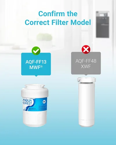 Miniatura 2 de AQUA CREST AQF-FF13 Reemplazo para filtro de agua para refrigerador GE® MWF®, SmartWater® MWFP, MWFINT, MWFA, GWF, HDX FMG-1, Kenmore® 9991