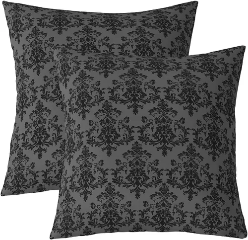Miniatura 20 de Rustic Musical Double Sides Print Pillow Covers,Guitar Bass Instruments Print Soft Square Cushion Cases 24"x 24",Retro Note Boho Ethnic Plaid Throw