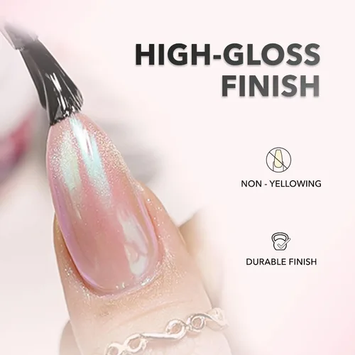Miniatura 3 de Kiara Sky Uñas profesionales LED UV Soak Off Rub On No Wipe Gel Top Coat para uñas