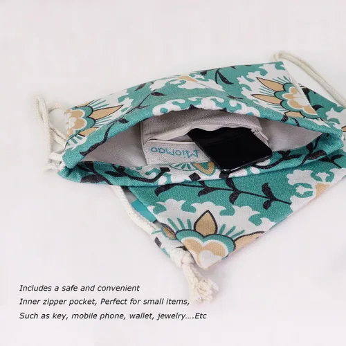Miniatura 3 de Miomao Mochila con cordón para el gimnasio, estilo dalia