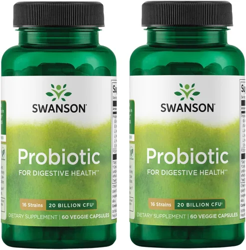 Miniatura 9 de Swanson Probiótico para la salud digestiva del tracto gastrointestinal Apoyo inmunológico Los viajeros apoyan 20 mil millones de UFC con prebiótico