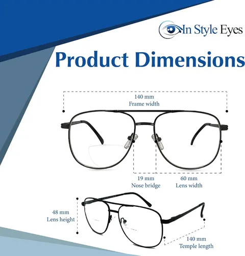 Miniatura 4 de In Style Eyes Just Chillin' Aviator - Gafas de lectura bifocales