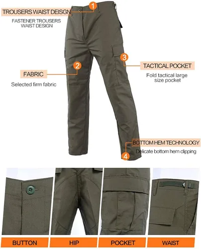 Miniatura 5 de LANBAOSI Conjunto táctico de caza para hombre, uniforme de combate, camisa, chaqueta y pantalones