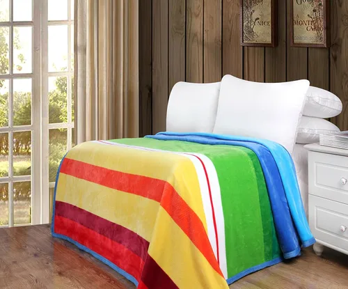Miniatura 10 de DaDa Bedding - Manta de franela de visón sintético, estilo victoriano, vintage, susurrante, crepúsculo, sedosa, suave, lujosa, brillante, a rayas