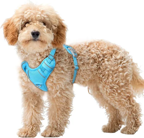 Miniatura 27 de BARKBAY Arnés para Perro Sin Tirones Talla Grande Arnés Reflectante para Perro con Clip Frontal y Asa de Control Fácil para Caminar Entrenar Correr