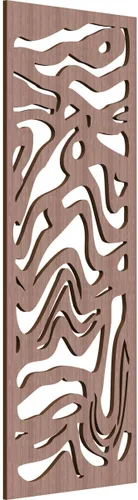 Miniatura 135 de 9 3/8"W x 24 3/8"H x 1/4"T Northfield Decorativos Paneles de Pared de Madera Calado, Abedul