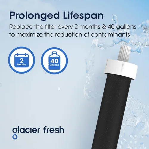 Miniatura 5 de GLACIER FRESH Filtros para botella de agua, repuesto para Brita BB06, Brita Hard Side y Sport Water Bottle Filter, 3
