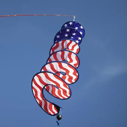 Miniatura 2 de In the Breeze 5176 48" Estrellas y rayas Curlie Spinner-Decoración colgante al aire libre Stars & Stripes