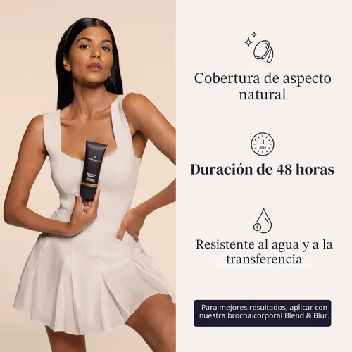 Miniatura 4 de Westmore Beauty Perfector de cobertura corporal – Maquillaje impermeable para piernas y cuerpo/bronceador para mujeres – El mejor maquillaje