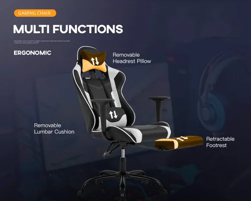 Miniatura 6 de Nueva silla para juegos de espalda alta para Computadora, Silla de diseño ergonómico