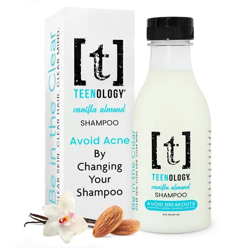 Miniatura 10 de Teenology Champú para adolescentes – Evita brotes de acné, no comedogénico, para cuero cabelludo seco y graso, sin sulfato ni parabenos, extractos