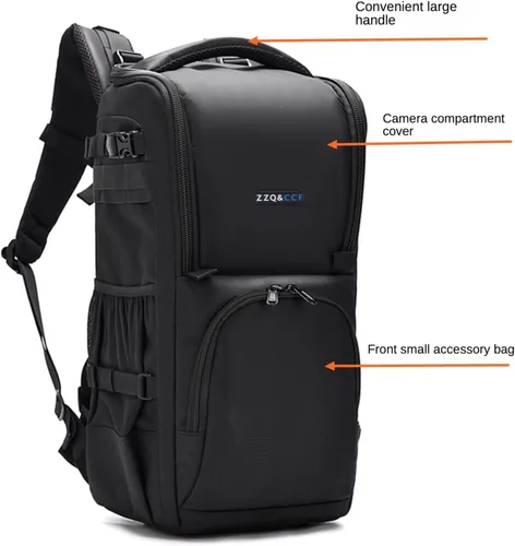 Miniatura 4 de ZZQ&CCF Mochila para cámara de lente de teleobjetivo para Canon RF 200-800/100-500, funda para lente Nikon Z 180-600, bolsa para cámara compatible